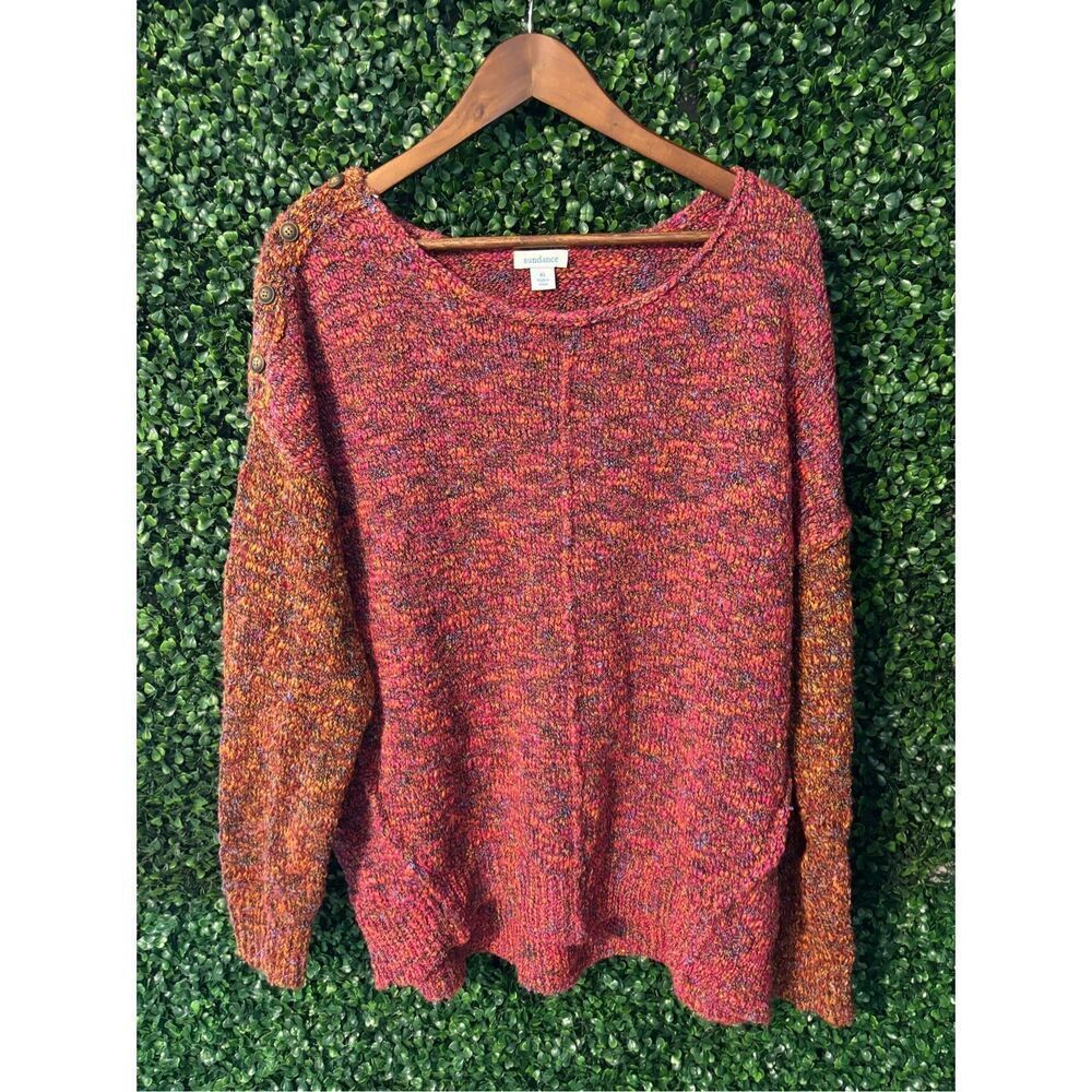 Sundance Colorful Wool Blend Sweater Sz XL Lightweight - Picture 1 of 4